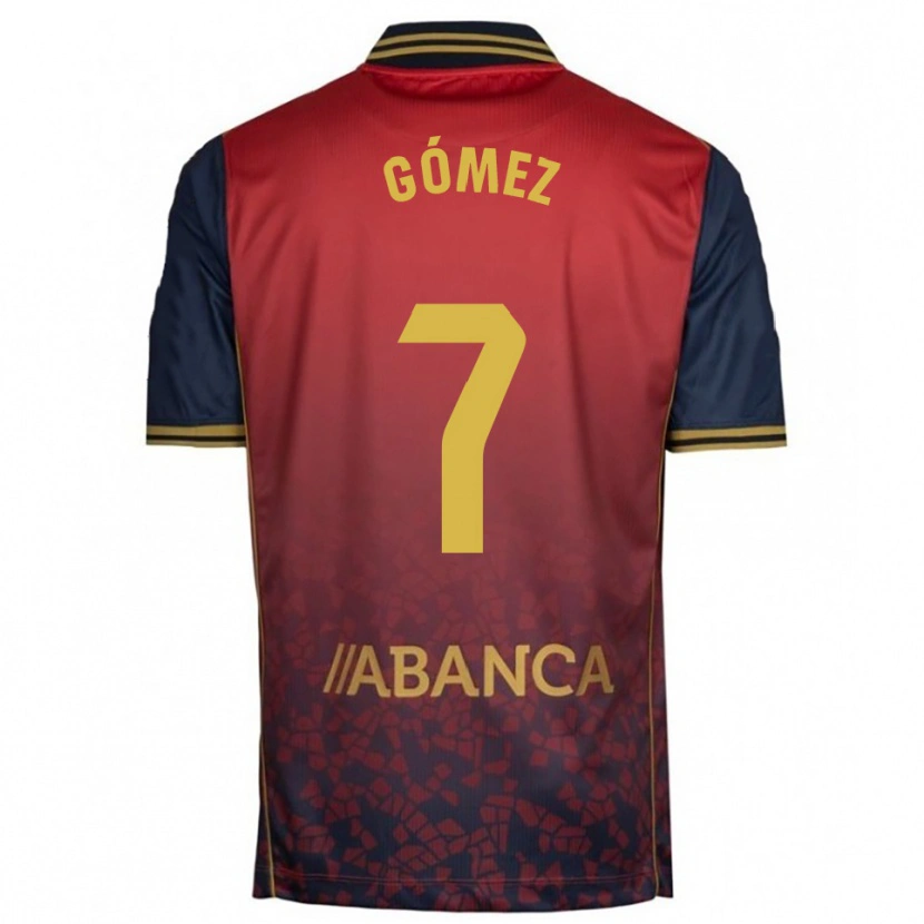 Danxen Pánské Diego Gómez #7 Červená Tmavě Modrá Daleko Hráčské Dresy 2025/26 Dres