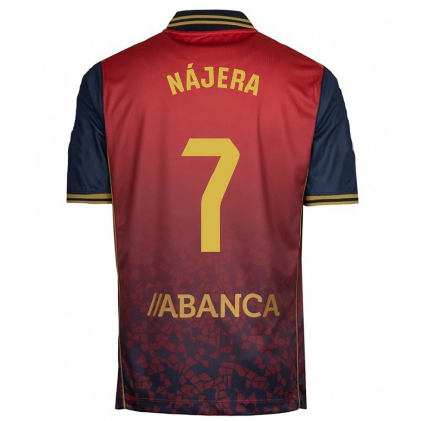 Danxen Pánské Mario Nájera #7 Červená Tmavě Modrá Daleko Hráčské Dresy 2025/26 Dres