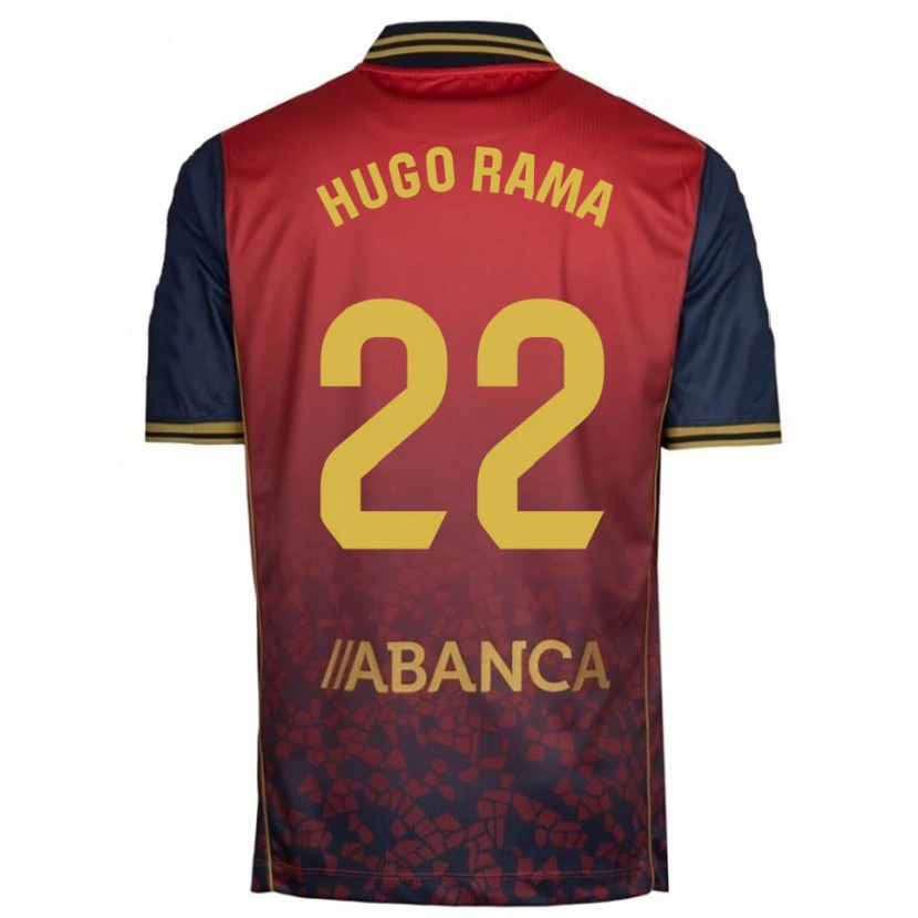 Danxen Pánské Hugo Rama #22 Červená Tmavě Modrá Daleko Hráčské Dresy 2025/26 Dres