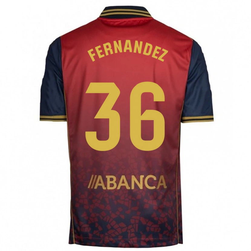Danxen Pánské Rubén Fernández #36 Červená Tmavě Modrá Daleko Hráčské Dresy 2025/26 Dres