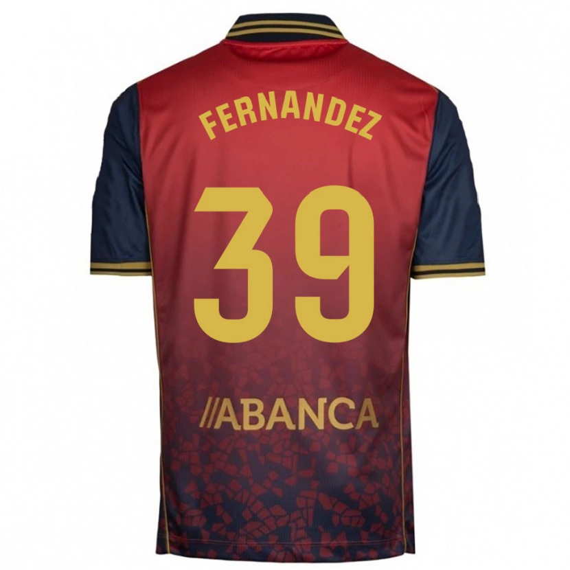 Danxen Pánské David Fernández #39 Červená Tmavě Modrá Daleko Hráčské Dresy 2025/26 Dres