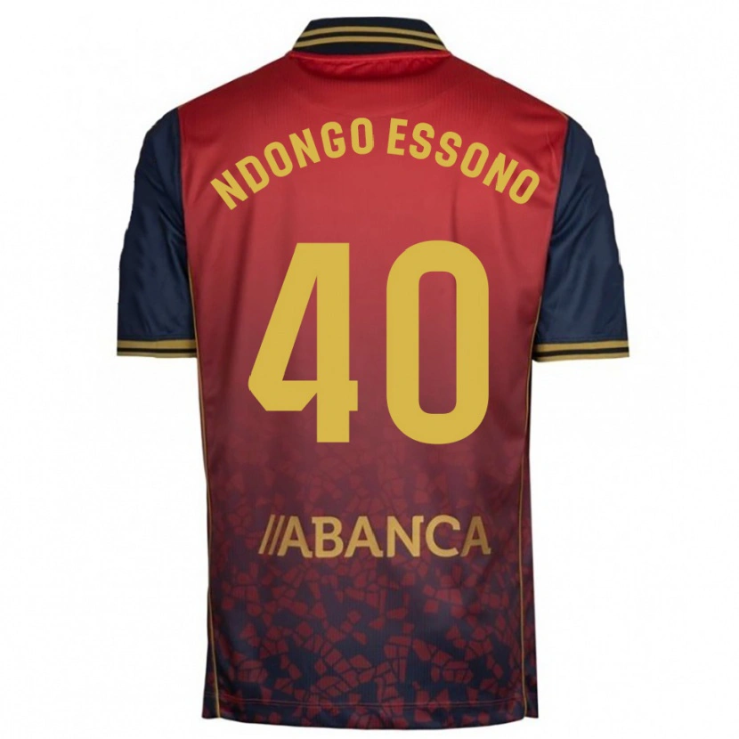 Danxen Pánské Rodrigue Essono #40 Červená Tmavě Modrá Daleko Hráčské Dresy 2025/26 Dres