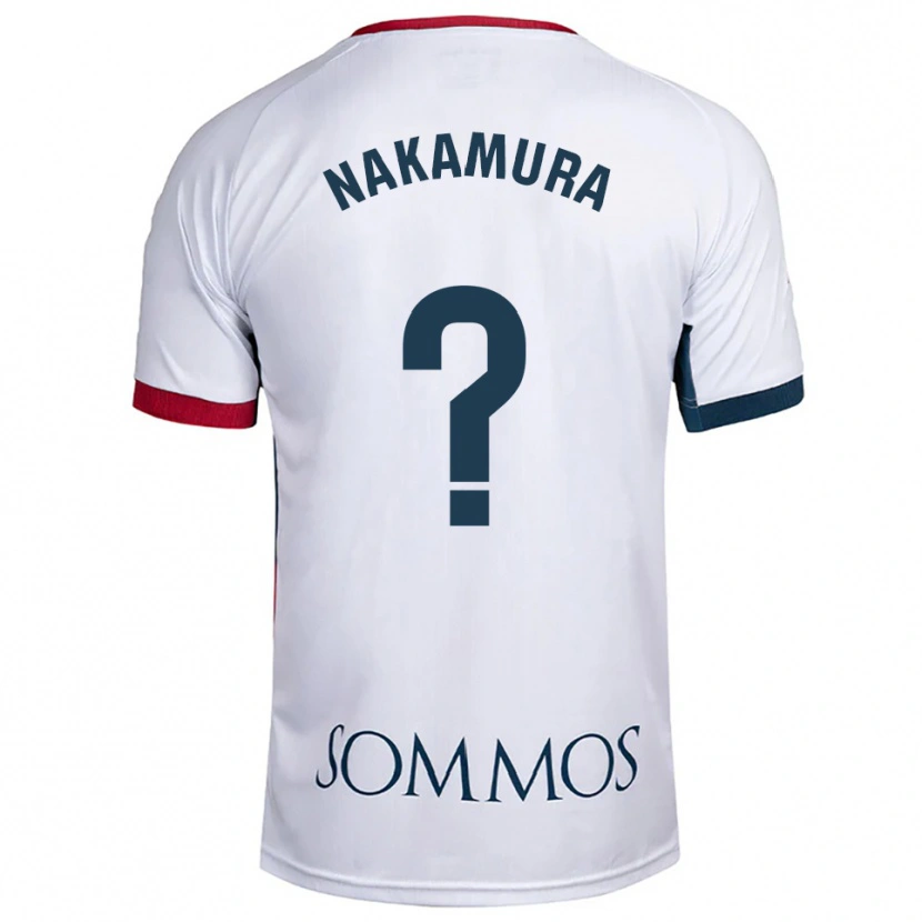 Danxen Pánské Togo Nakamura #0 Bílá Červená Daleko Hráčské Dresy 2025/26 Dres