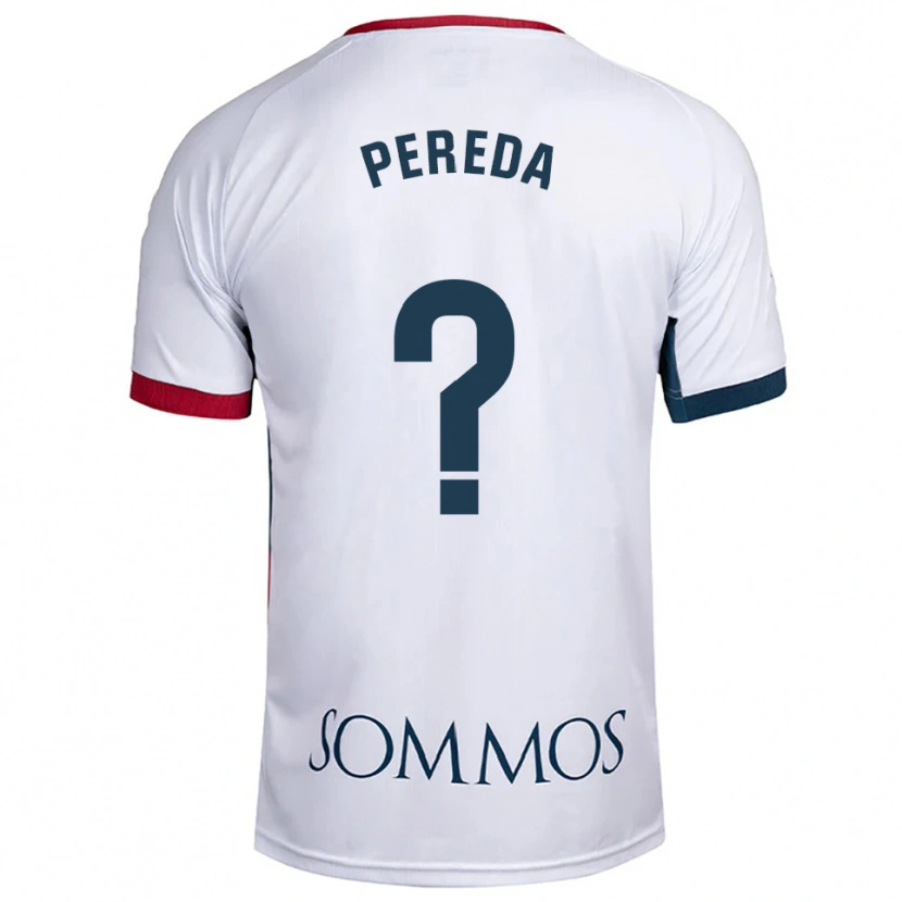 Danxen Pánské Adrián Pereda #0 Bílá Červená Daleko Hráčské Dresy 2025/26 Dres