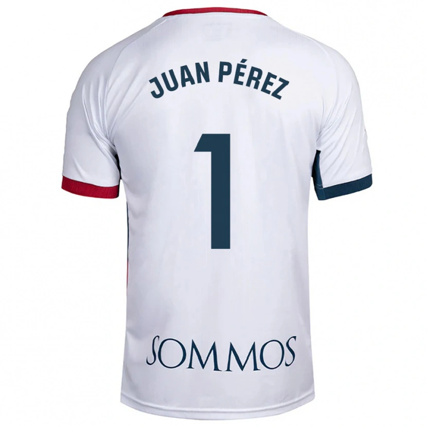 Danxen Pánské Juan Pérez #1 Bílá Červená Daleko Hráčské Dresy 2025/26 Dres
