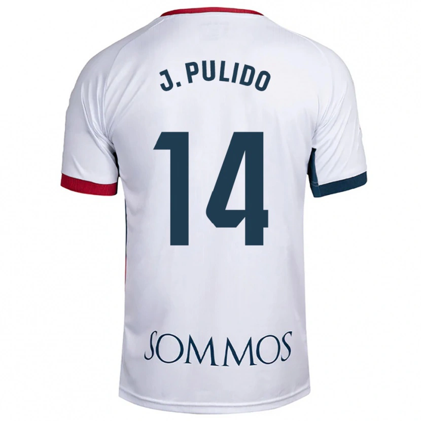 Danxen Pánské Jorge Pulido #14 Bílá Červená Daleko Hráčské Dresy 2025/26 Dres