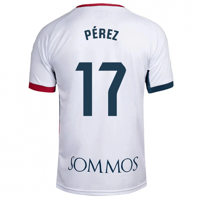 Danxen Pánské Ángel Pérez #17 Bílá Červená Daleko Hráčské Dresy 2025/26 Dres