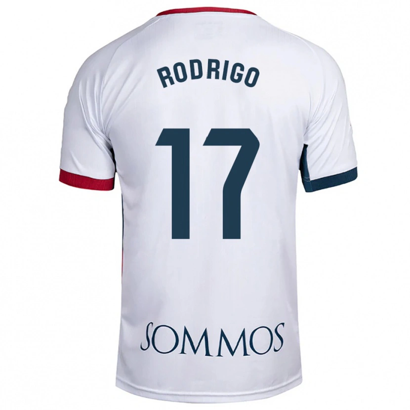 Danxen Pánské Aron Rodrigo #17 Bílá Červená Daleko Hráčské Dresy 2025/26 Dres