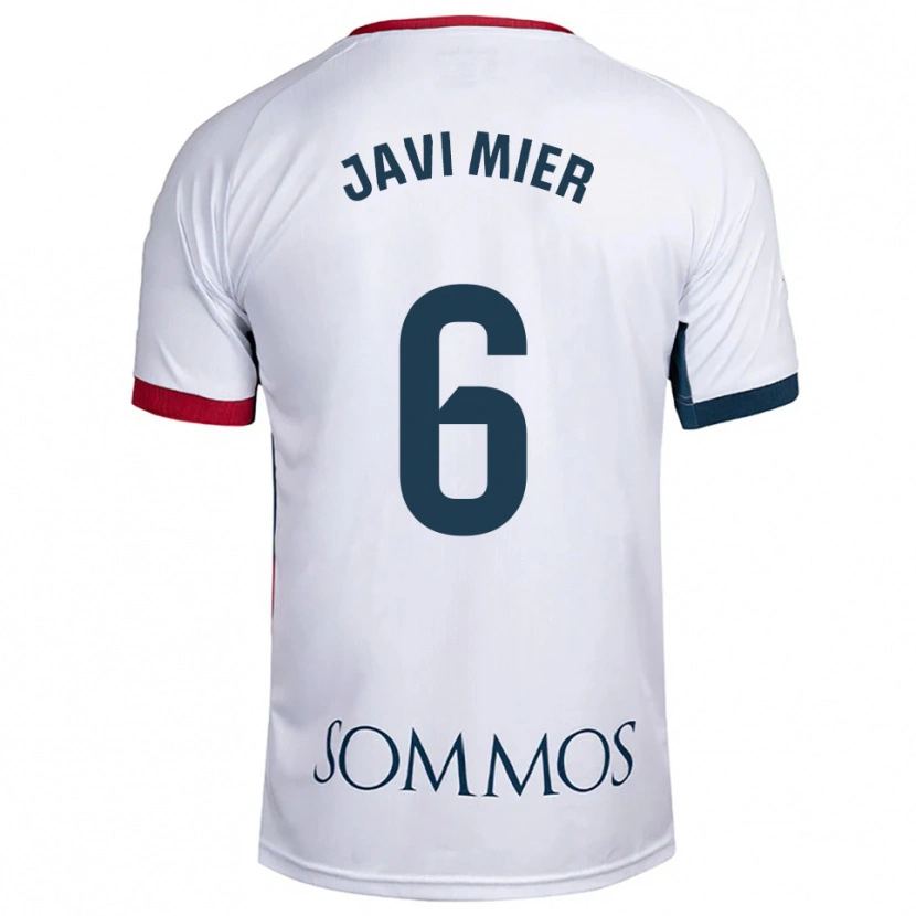 Danxen Pánské Javi Mier #6 Bílá Červená Daleko Hráčské Dresy 2025/26 Dres