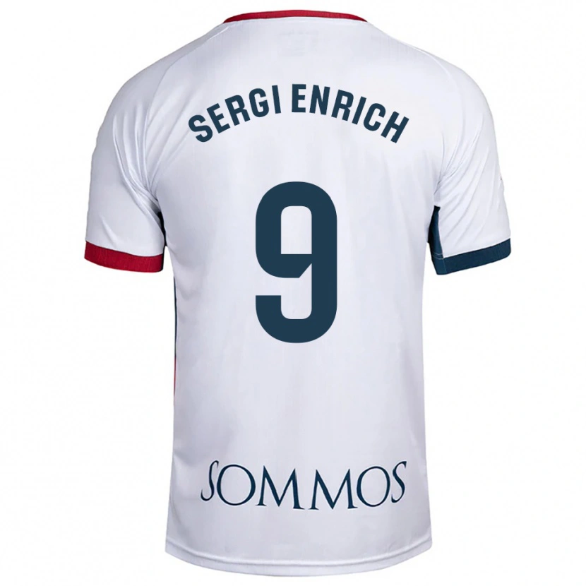 Danxen Pánské Sergi Enrich #9 Bílá Červená Daleko Hráčské Dresy 2025/26 Dres