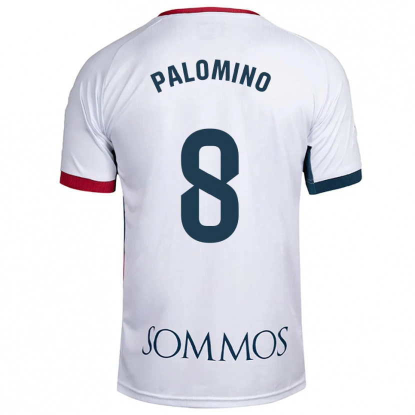 Danxen Pánské Laura Palomino #8 Bílá Červená Daleko Hráčské Dresy 2025/26 Dres
