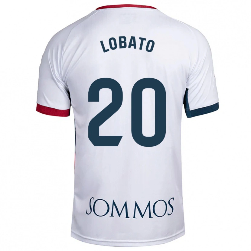 Danxen Pánské Guillermo Lobato #20 Bílá Červená Daleko Hráčské Dresy 2025/26 Dres