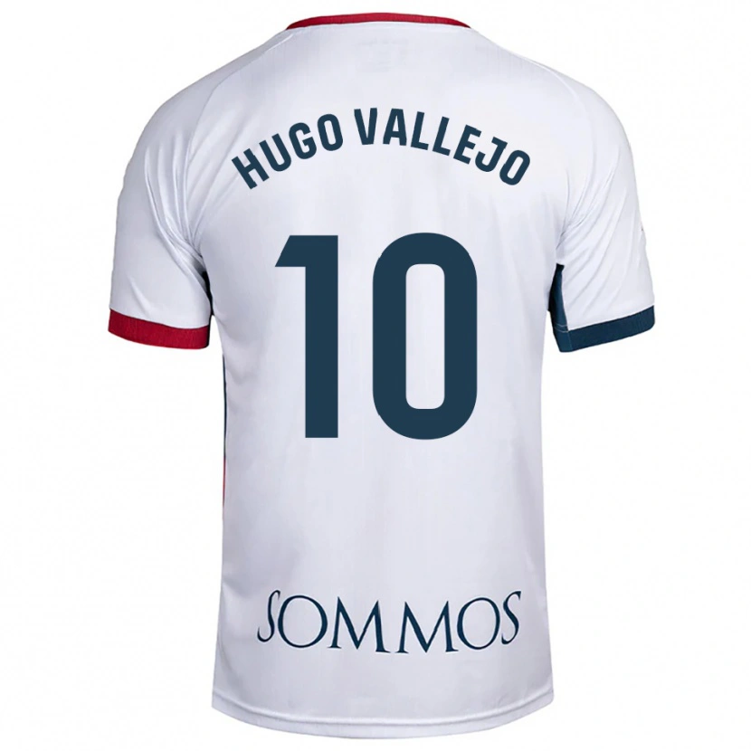 Danxen Pánské Hugo Vallejo #10 Bílá Červená Daleko Hráčské Dresy 2025/26 Dres