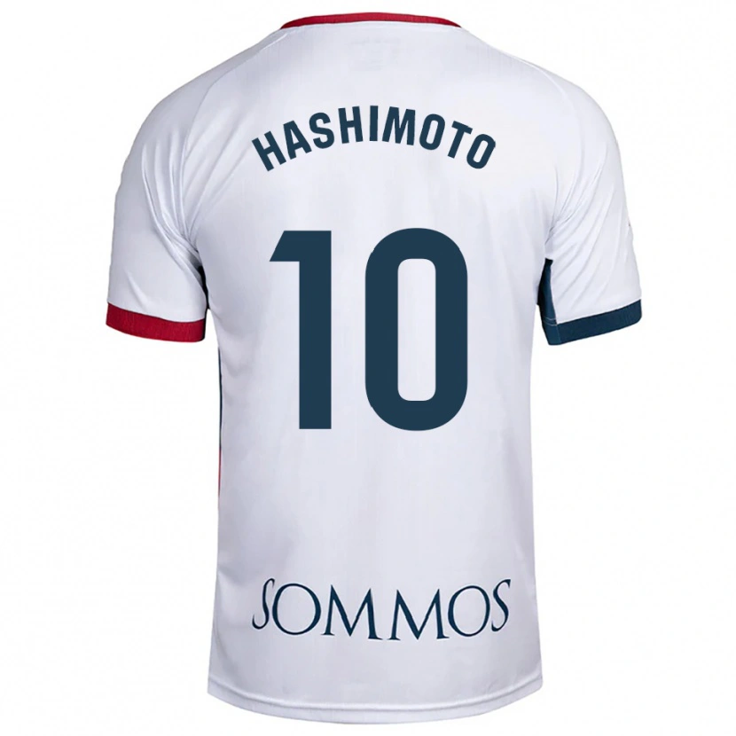 Danxen Pánské Kento Hashimoto #10 Bílá Červená Daleko Hráčské Dresy 2025/26 Dres