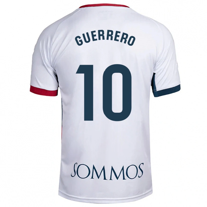 Danxen Pánské Fernando Guerrero #10 Bílá Červená Daleko Hráčské Dresy 2025/26 Dres