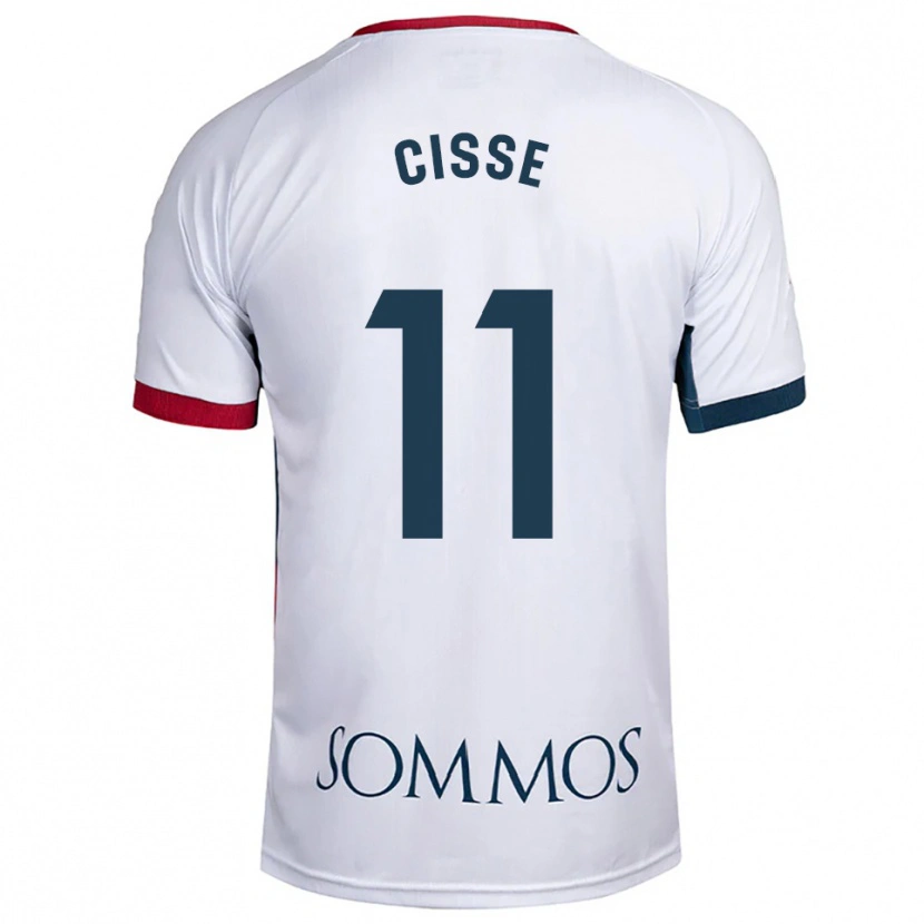 Danxen Pánské Bakary Cissé #11 Bílá Červená Daleko Hráčské Dresy 2025/26 Dres