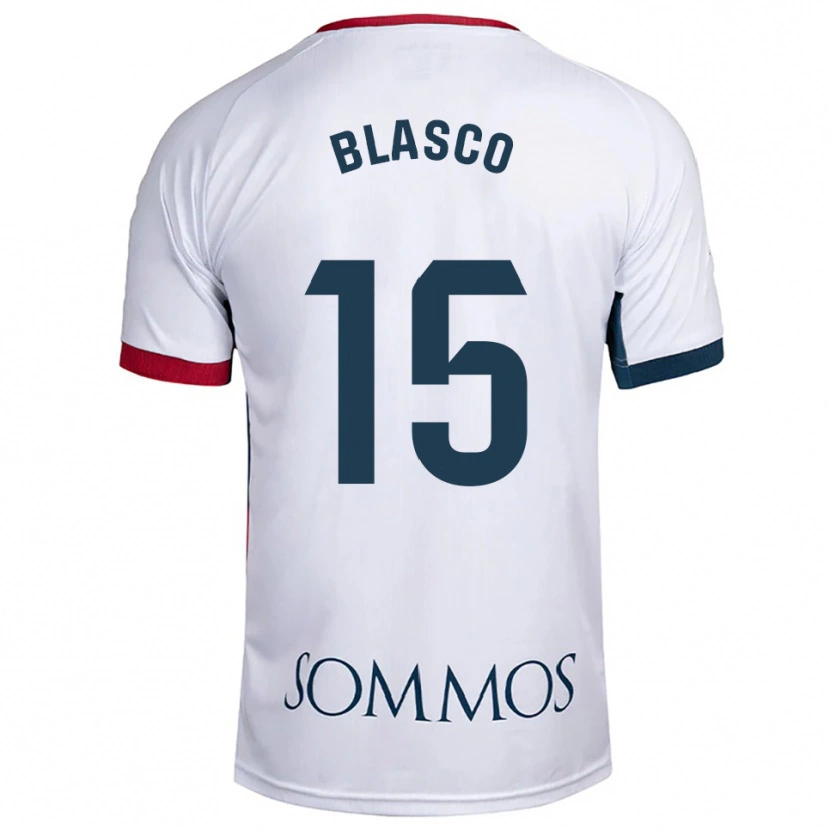 Danxen Pánské Jeremy Blasco #15 Bílá Červená Daleko Hráčské Dresy 2025/26 Dres