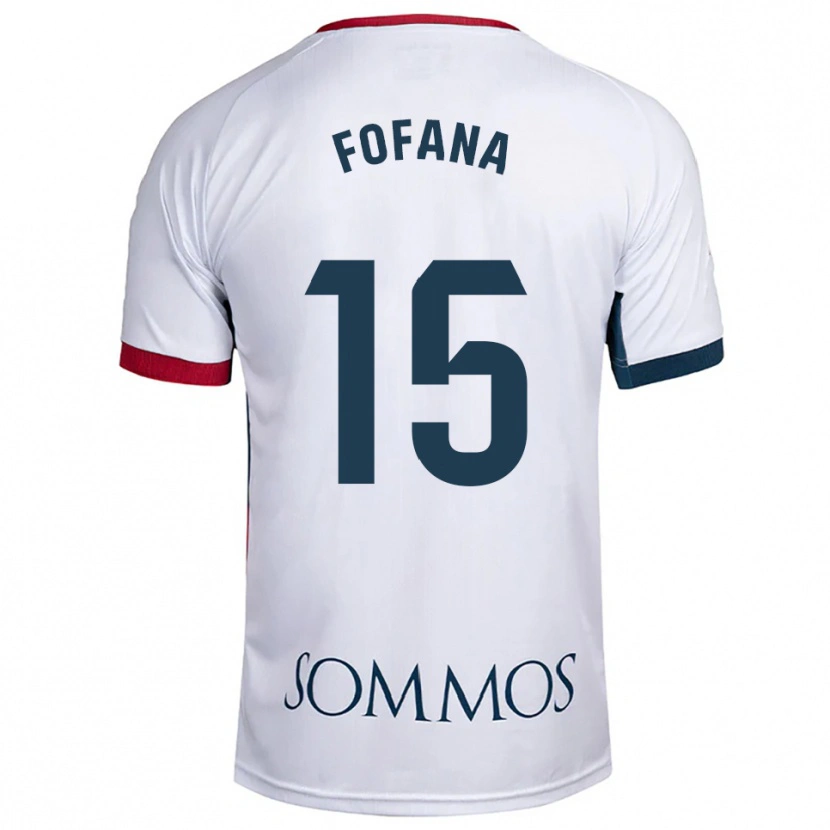Danxen Pánské Fadia Fofana #15 Bílá Červená Daleko Hráčské Dresy 2025/26 Dres