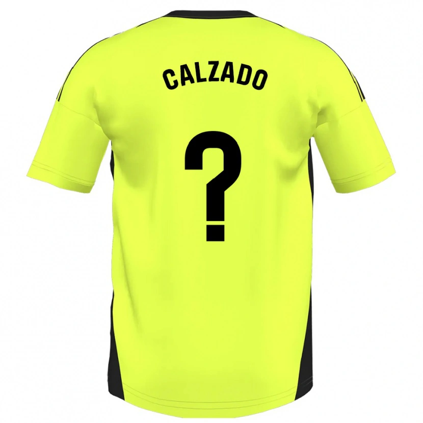 Danxen Pánské Joaquín Calzado #0 Fluorescenční Žlutá Daleko Hráčské Dresy 2025/26 Dres