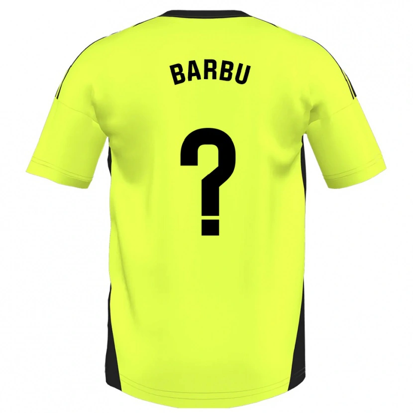 Danxen Pánské Álex Barbu #0 Fluorescenční Žlutá Daleko Hráčské Dresy 2025/26 Dres
