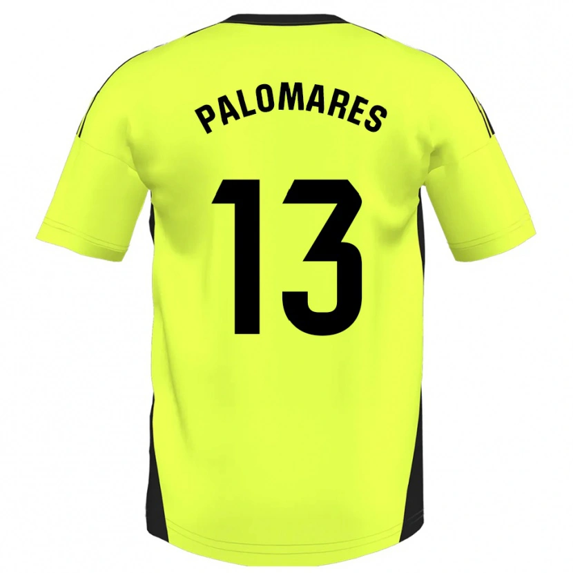 Danxen Pánské Juanpa Palomares #13 Fluorescenční Žlutá Daleko Hráčské Dresy 2025/26 Dres