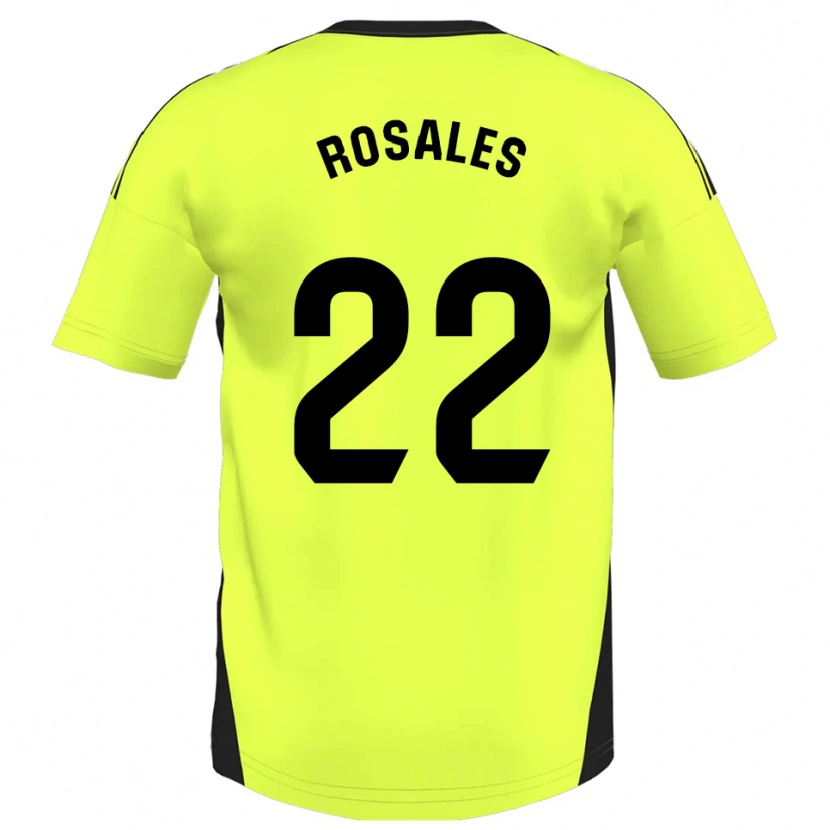 Danxen Pánské Diego Rosales #22 Fluorescenční Žlutá Daleko Hráčské Dresy 2025/26 Dres