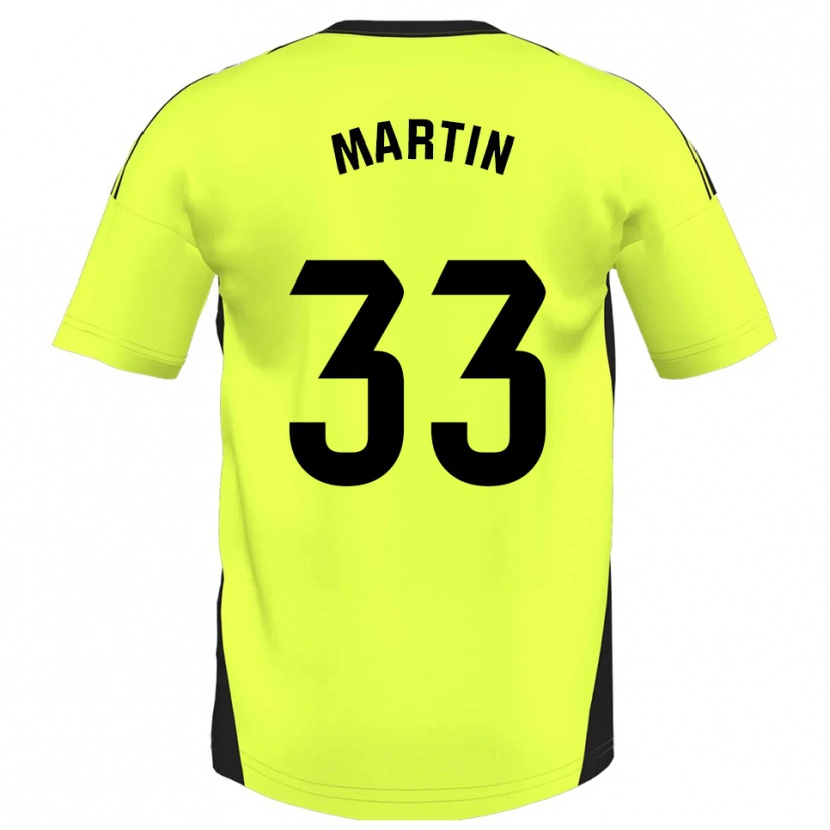 Danxen Pánské Aarón Martin #33 Fluorescenční Žlutá Daleko Hráčské Dresy 2025/26 Dres