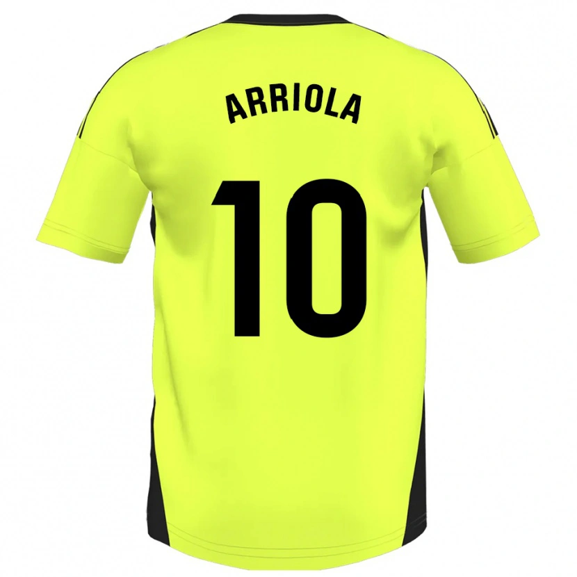 Danxen Pánské Marcos Arriola #10 Fluorescenční Žlutá Daleko Hráčské Dresy 2025/26 Dres