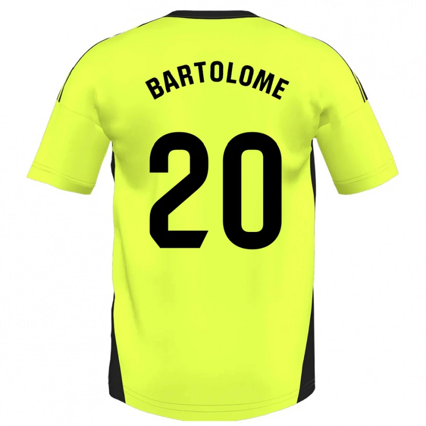 Danxen Pánské Diego Bartolomé #20 Fluorescenční Žlutá Daleko Hráčské Dresy 2025/26 Dres