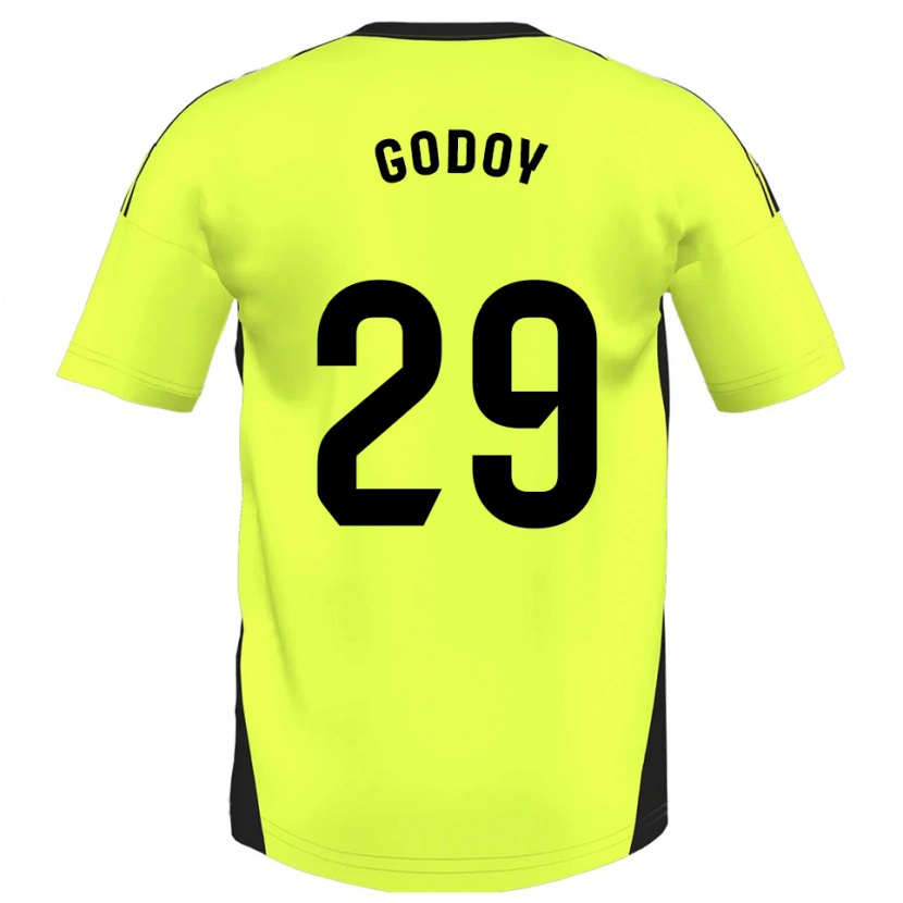 Danxen Pánské Alan Godoy #29 Fluorescenční Žlutá Daleko Hráčské Dresy 2025/26 Dres
