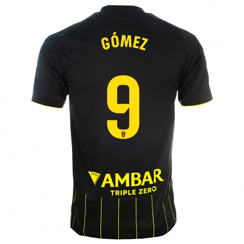 Danxen Pánské Dani Gómez #9 Černá Žlutá Daleko Hráčské Dresy 2025/26 Dres
