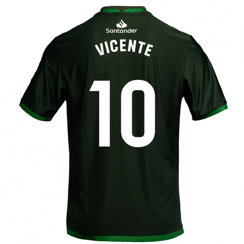 Danxen Pánské Iñigo Vicente #10 Tmavě Zelená Daleko Hráčské Dresy 2025/26 Dres