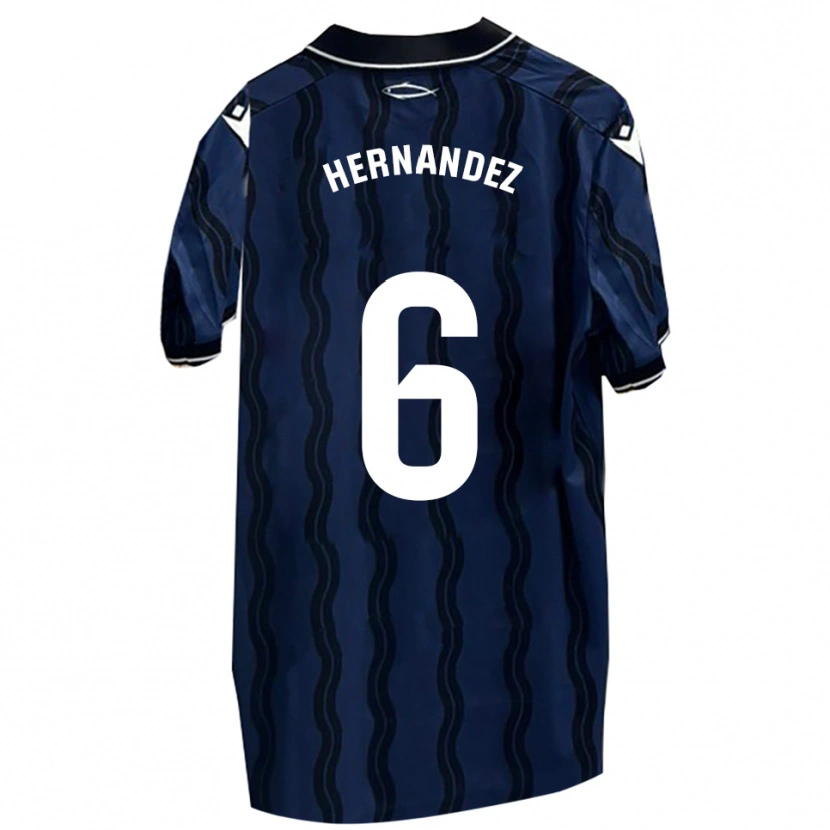 Danxen Pánské Carlos Hernández #6 Tmavě Modrá Černá Daleko Hráčské Dresy 2025/26 Dres