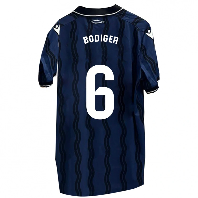 Danxen Pánské Yann Bodiger #6 Tmavě Modrá Černá Daleko Hráčské Dresy 2025/26 Dres