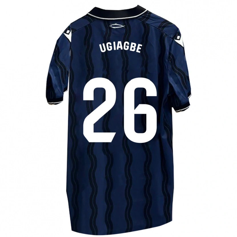 Danxen Pánské Efe Ugiagbe #26 Tmavě Modrá Černá Daleko Hráčské Dresy 2025/26 Dres