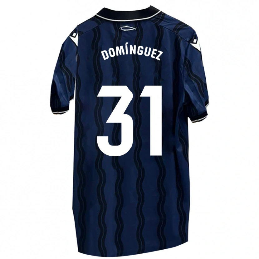 Danxen Pánské Curro Domínguez #31 Tmavě Modrá Černá Daleko Hráčské Dresy 2025/26 Dres