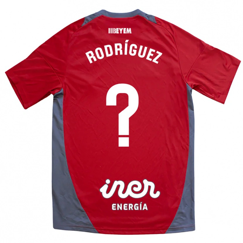Danxen Pánské Diego Rodríguez #0 Červená Šedá Daleko Hráčské Dresy 2025/26 Dres
