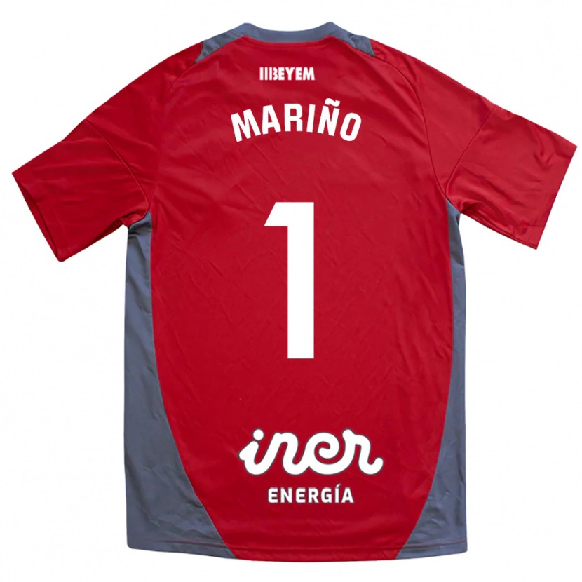 Danxen Pánské Diego Mariño #1 Červená Šedá Daleko Hráčské Dresy 2025/26 Dres