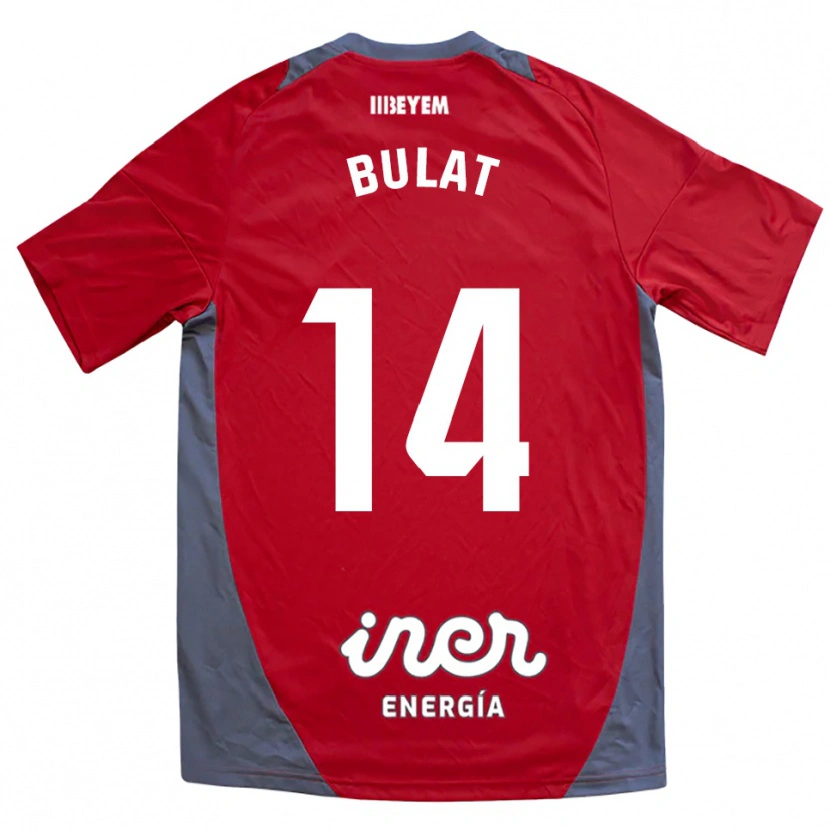 Danxen Pánské Artiom Bulat #14 Červená Šedá Daleko Hráčské Dresy 2025/26 Dres