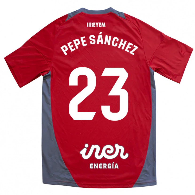 Danxen Pánské Pepe Sánchez #23 Červená Šedá Daleko Hráčské Dresy 2025/26 Dres
