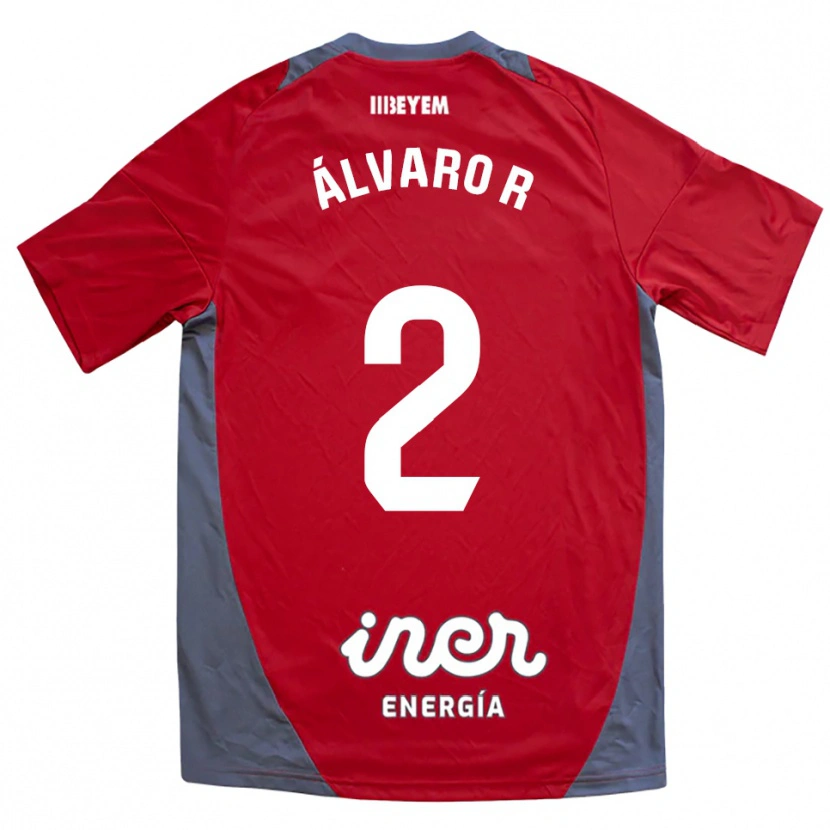 Danxen Pánské Álvaro Rodríguez #2 Červená Šedá Daleko Hráčské Dresy 2025/26 Dres