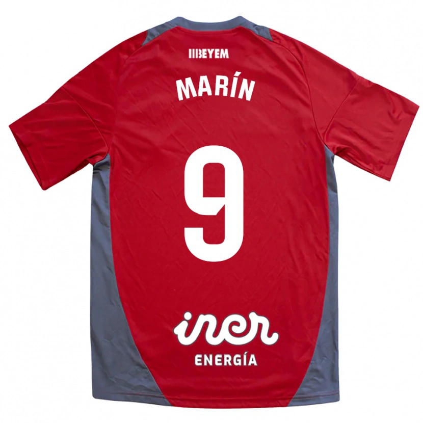 Danxen Pánské Higinio Marín #9 Červená Šedá Daleko Hráčské Dresy 2025/26 Dres
