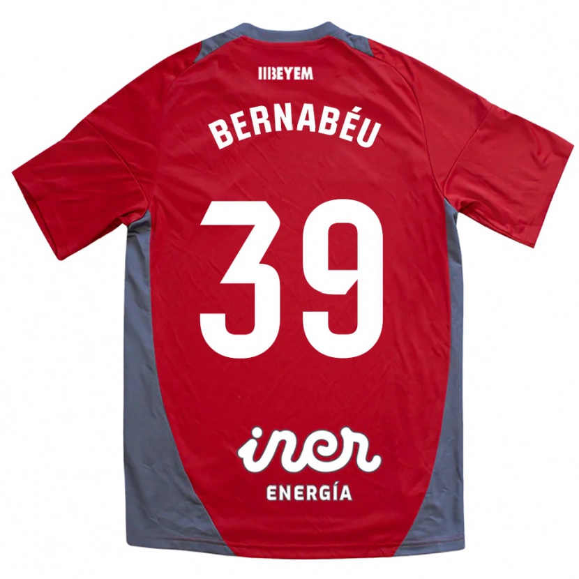 Danxen Pánské Dani Bernabéu #39 Červená Šedá Daleko Hráčské Dresy 2025/26 Dres