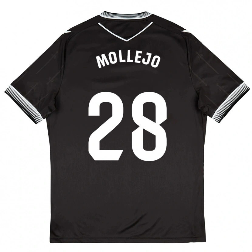 Danxen Pánské Víctor Mollejo #28 Černá Bílá Daleko Hráčské Dresy 2025/26 Dres