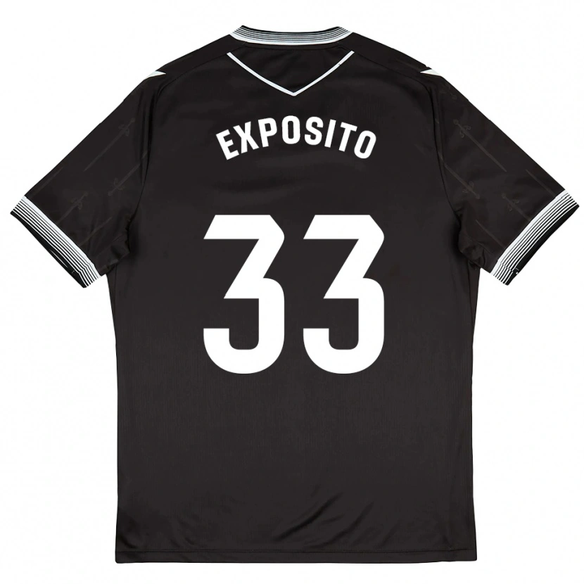 Danxen Pánské Marcelo Expósito #33 Černá Bílá Daleko Hráčské Dresy 2025/26 Dres
