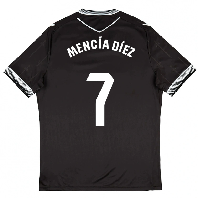 Danxen Pánské Mencía Díez #7 Černá Bílá Daleko Hráčské Dresy 2025/26 Dres