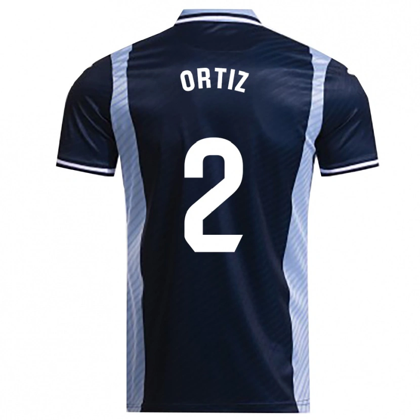 Danxen Pánské Pedro Ortiz #2 Tmavě Modrá Nebesky Modrá Daleko Hráčské Dresy 2025/26 Dres