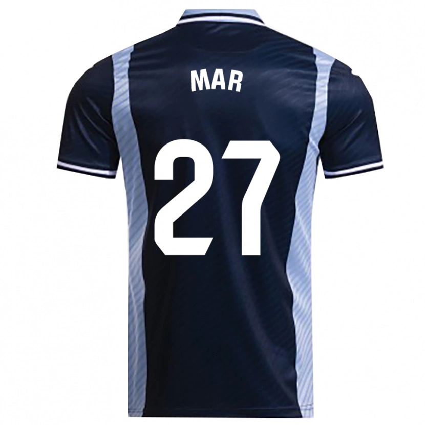 Danxen Pánské Mar Gómez Orzaez #27 Tmavě Modrá Nebesky Modrá Daleko Hráčské Dresy 2025/26 Dres