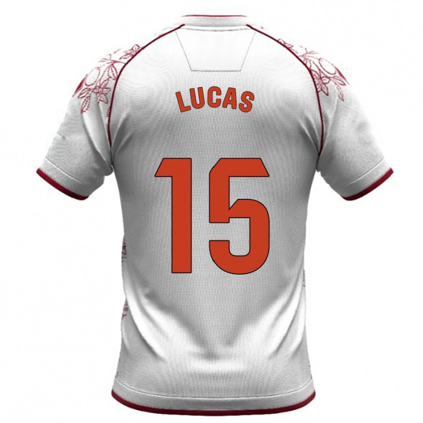 Danxen Pánské Lucas Alcázar #15 Bílá Burgundská Daleko Hráčské Dresy 2025/26 Dres