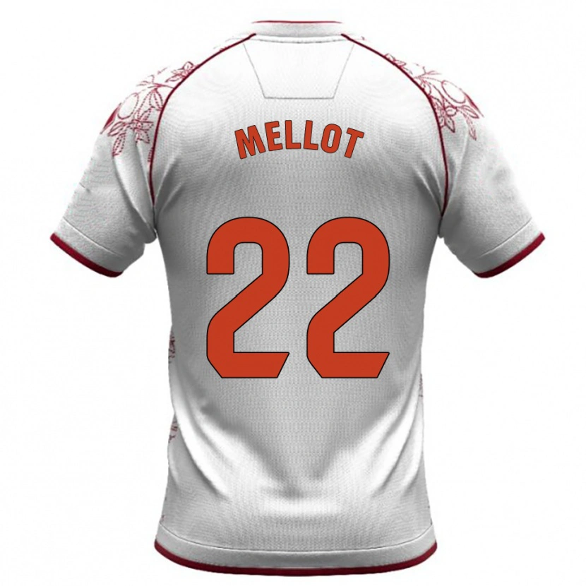 Danxen Pánské Jérémy Mellot #22 Bílá Burgundská Daleko Hráčské Dresy 2025/26 Dres